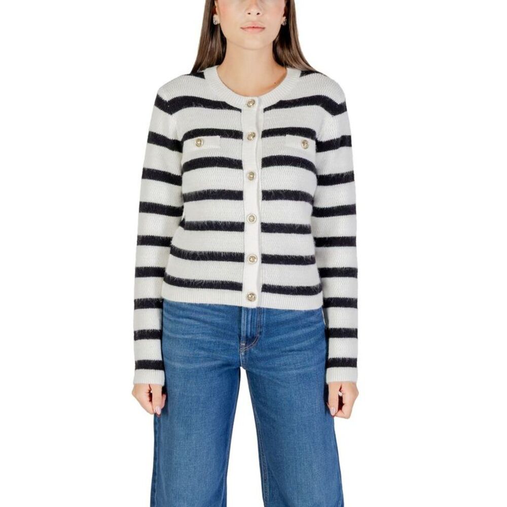 Morgan De Toi White Marabou Women's Cardigan